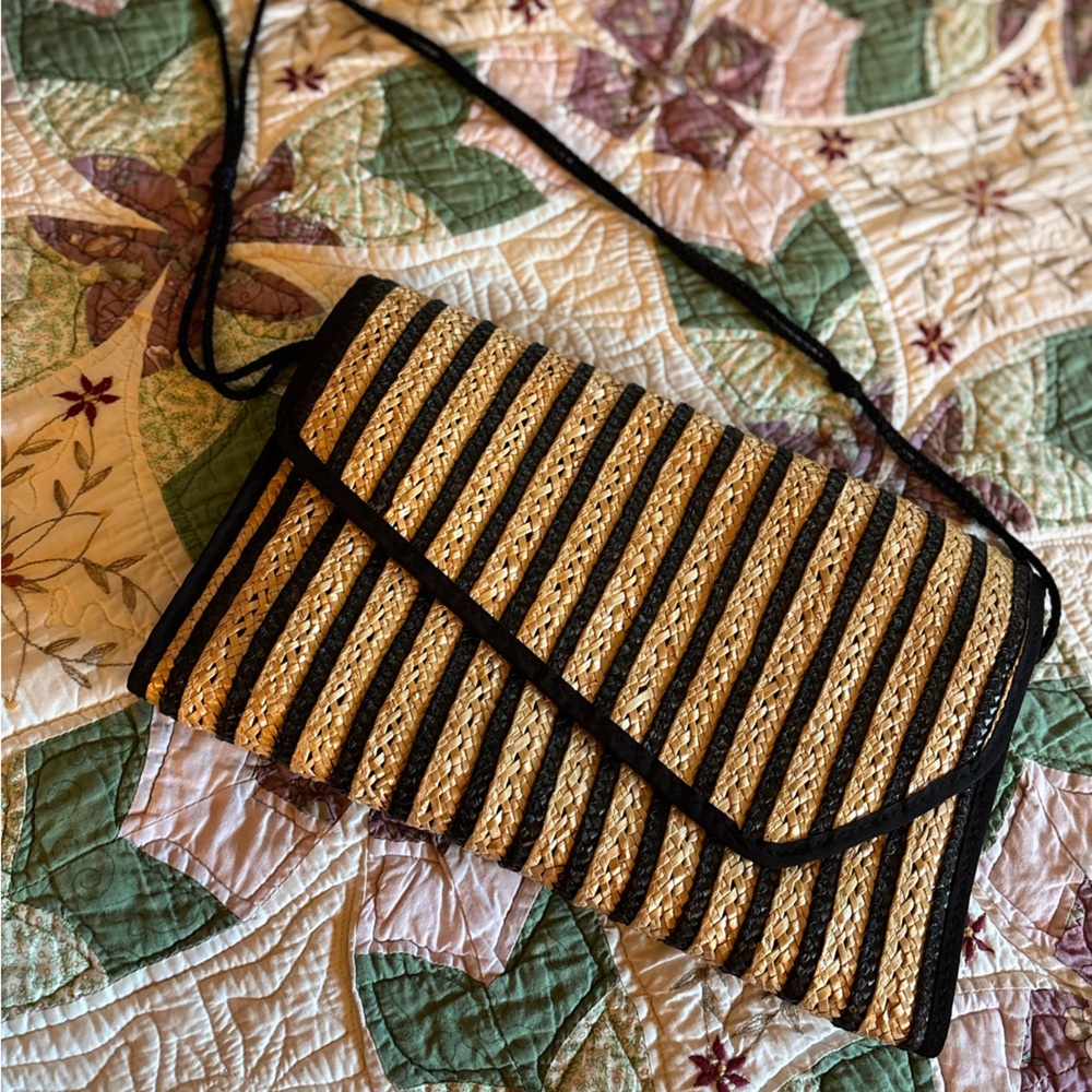 1960s Vintage Rattan Clutch/Purse